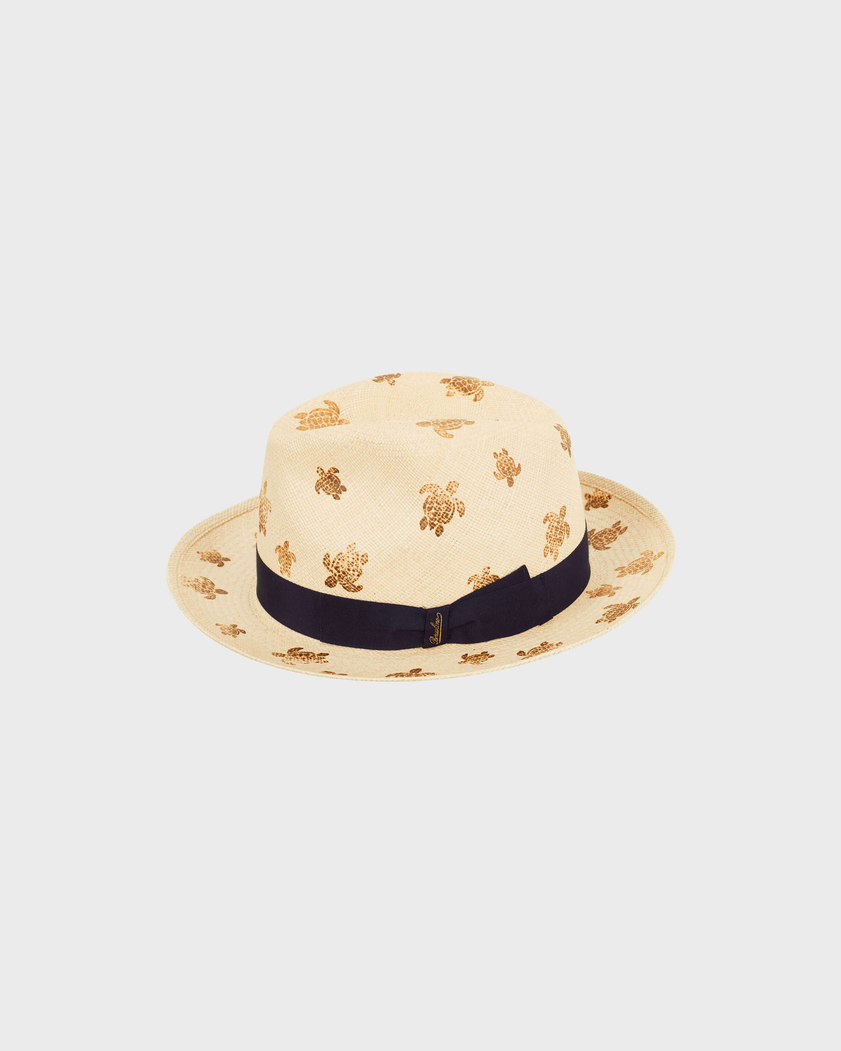 Men Straw Hat Vilebrequin x Borsalino SAND front view