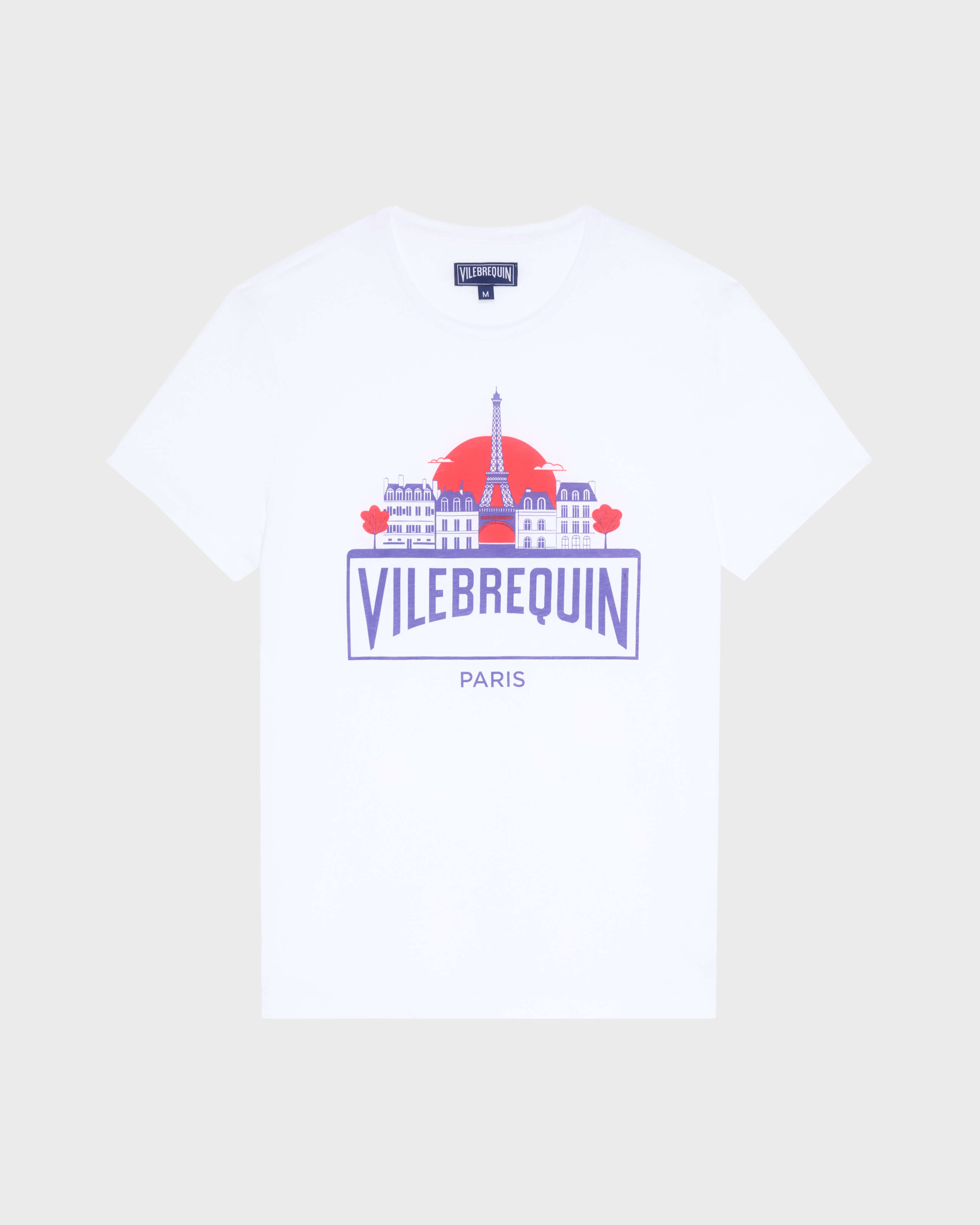 City T-Shirt aus Bio-Baumwolle für Herren WEISS front view