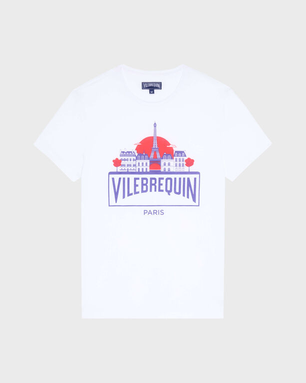 Vilebrequin - Men Organic Cotton T-shirt City - Tee Shirt - Thom - White - Size XXL