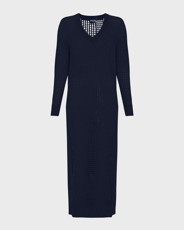 Vilebrequin - Solid Häkel-t-shirt-kleid Für Damen - Kleid - Lysia - Blau - Größe XL