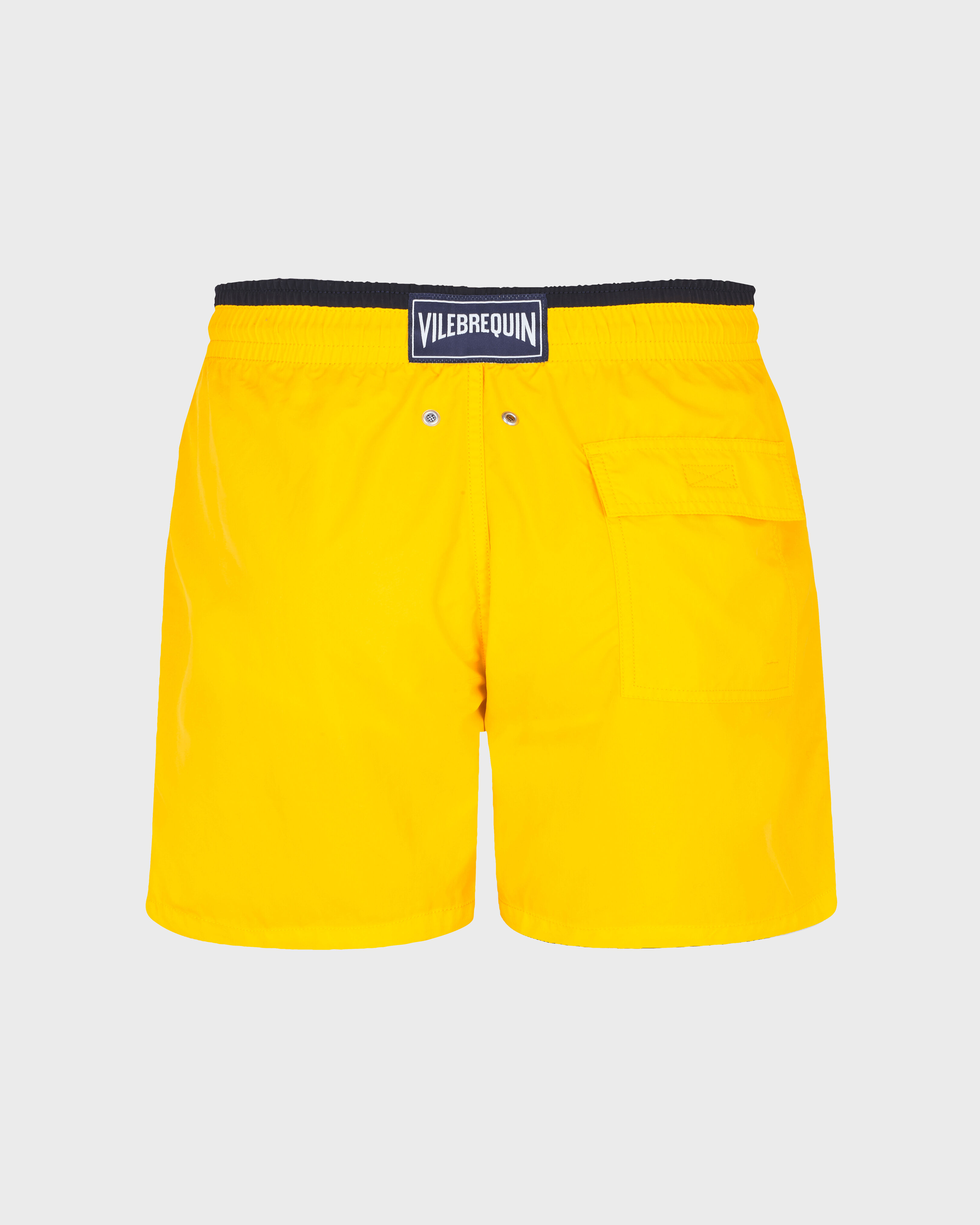 Bañador liso bicolor para hombre SOL back view