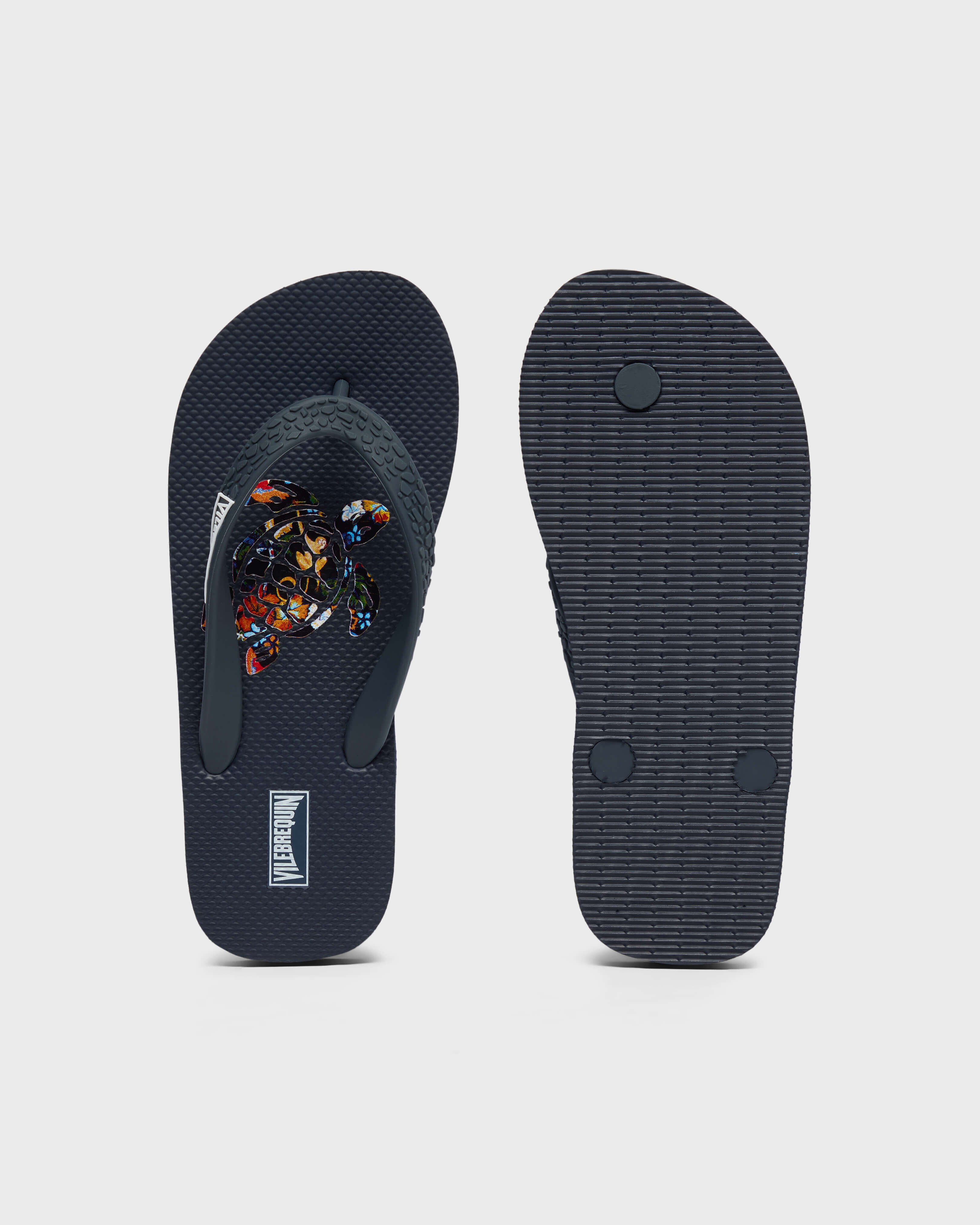 Tongs enfant Salvador BLEU MARINE front view