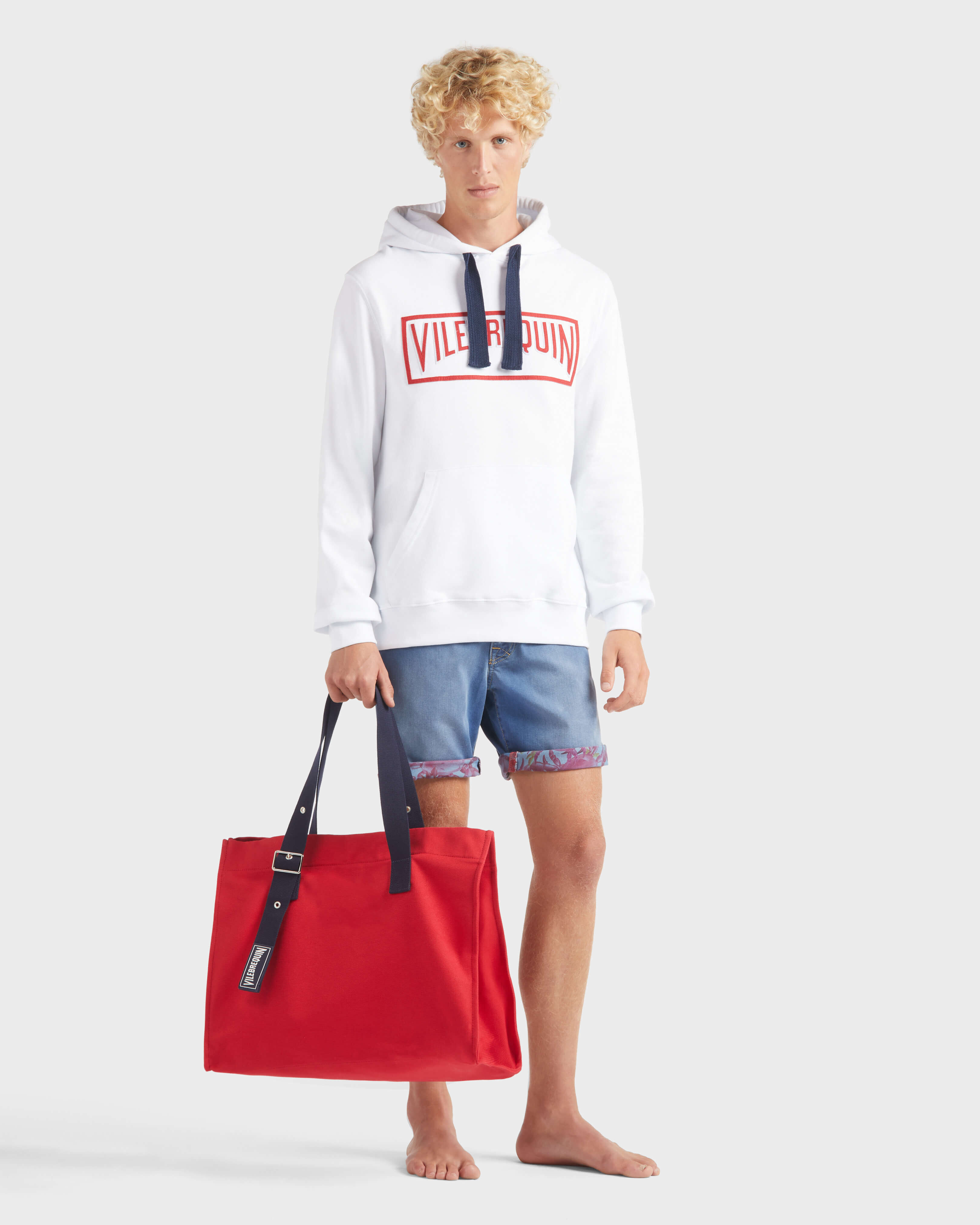 Men Denim Bermuda Shorts Crab Balloonss MED DENIM W2 supp1 view