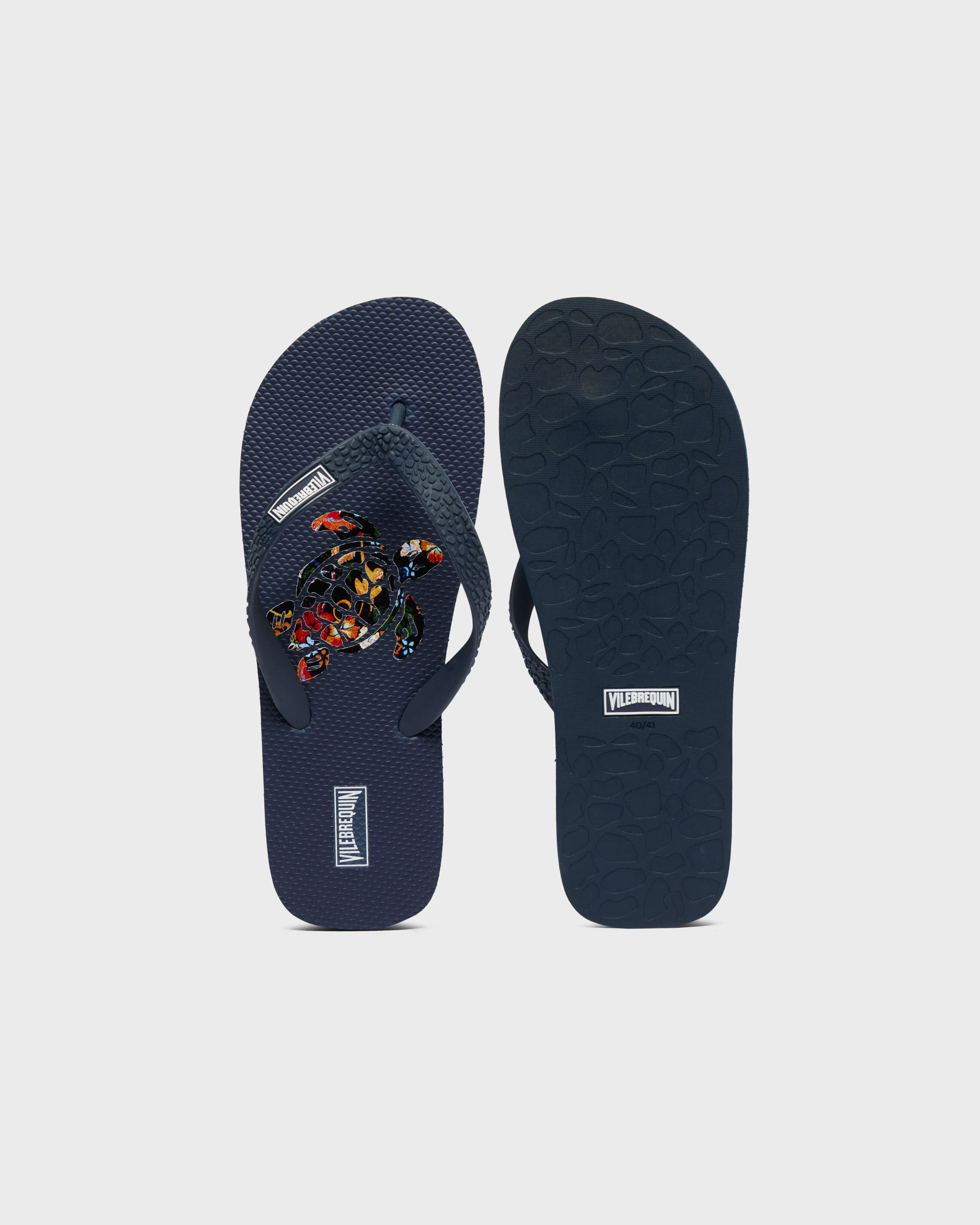 Tongs homme Salvador BLEU MARINE front view