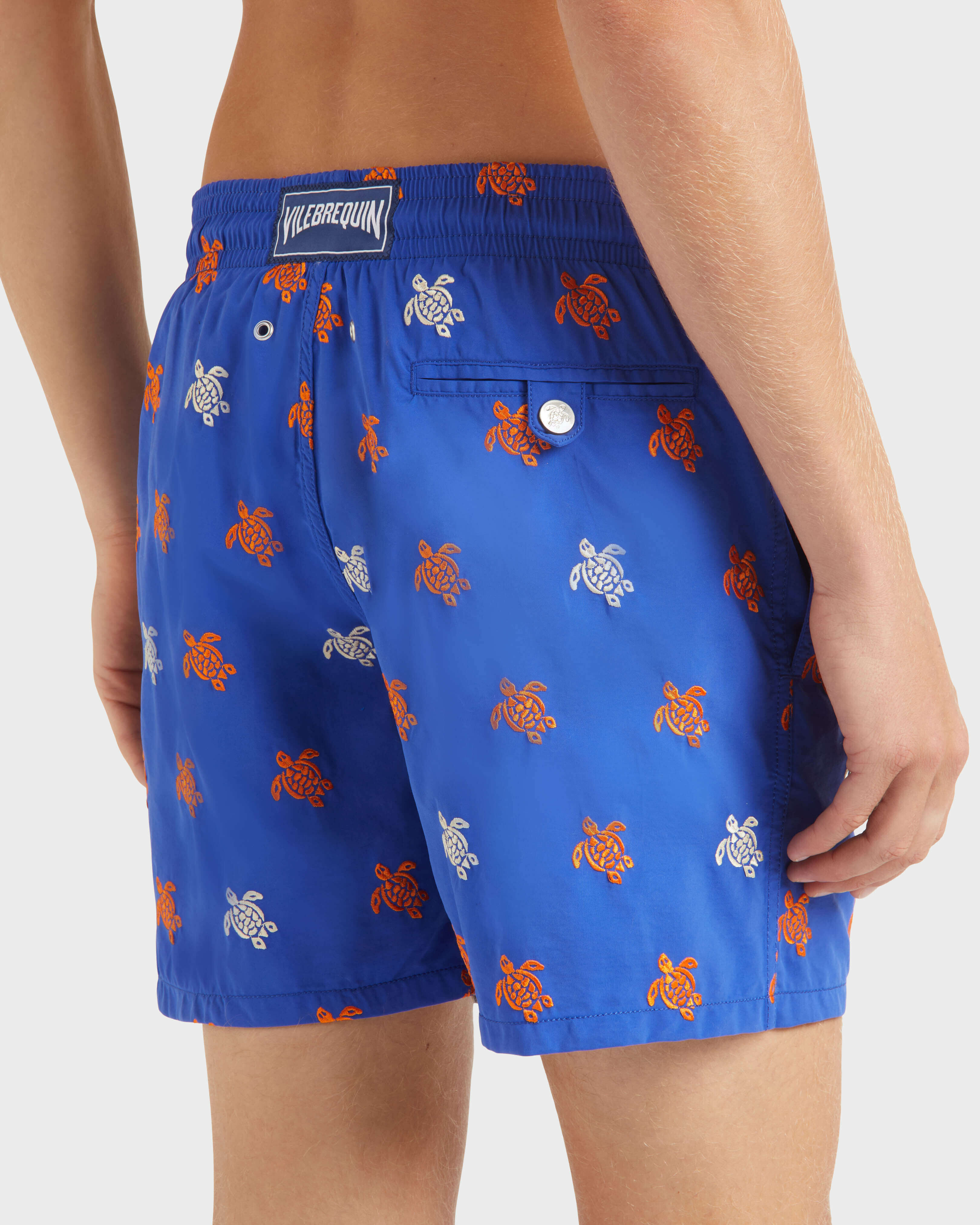Men Swim Trunks Embroidered Micro Ronde des Tortues Diagonale - Limited Edition MARRAKECH supp2 view