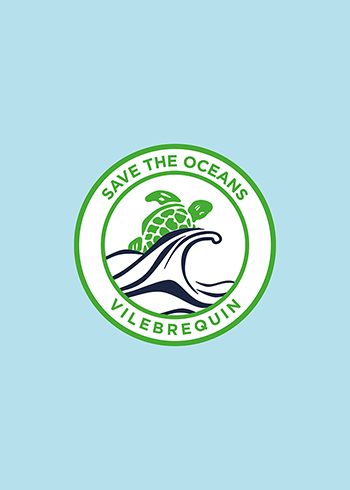 Logo label save the ocean