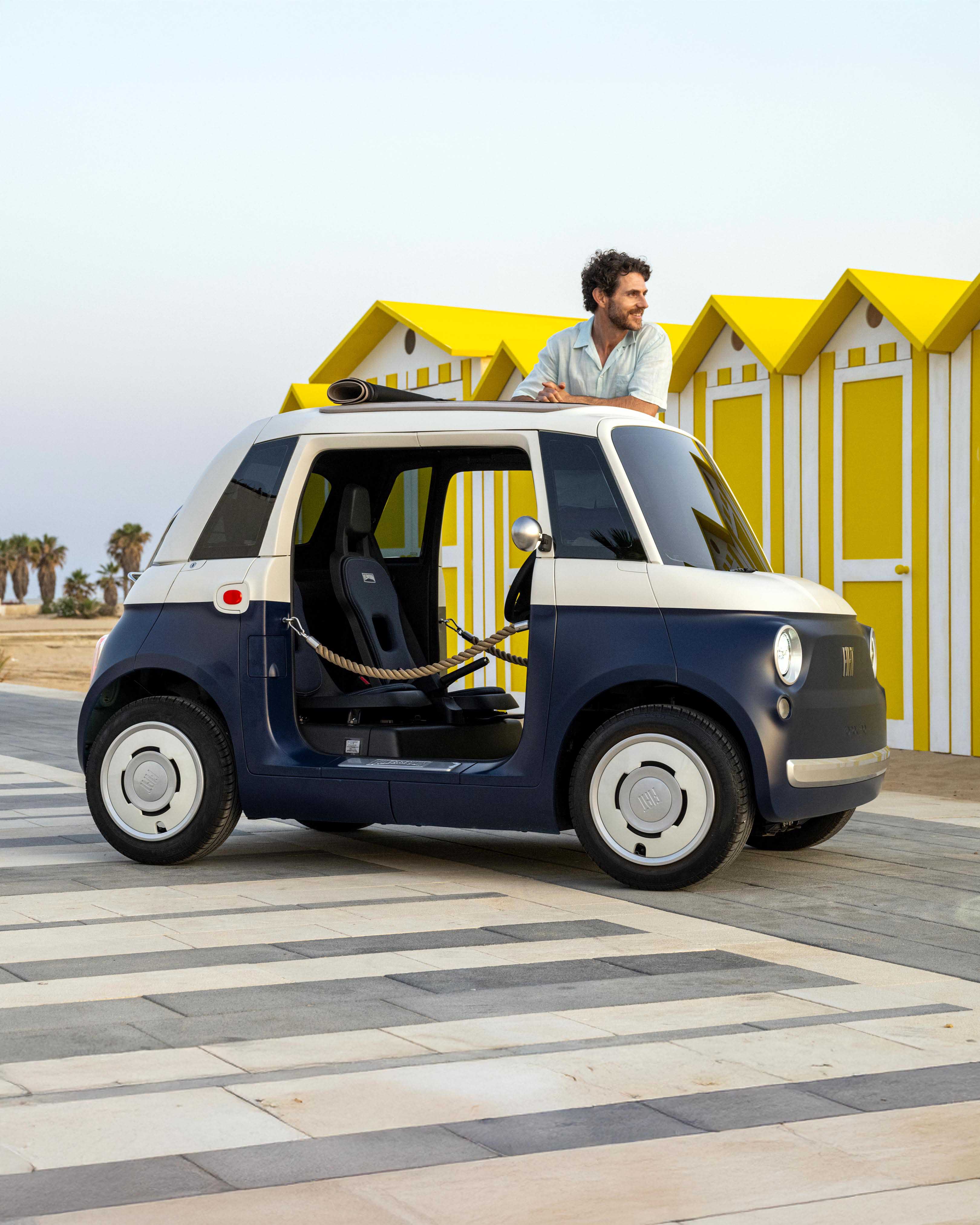 * Man on the Fiat Topolino