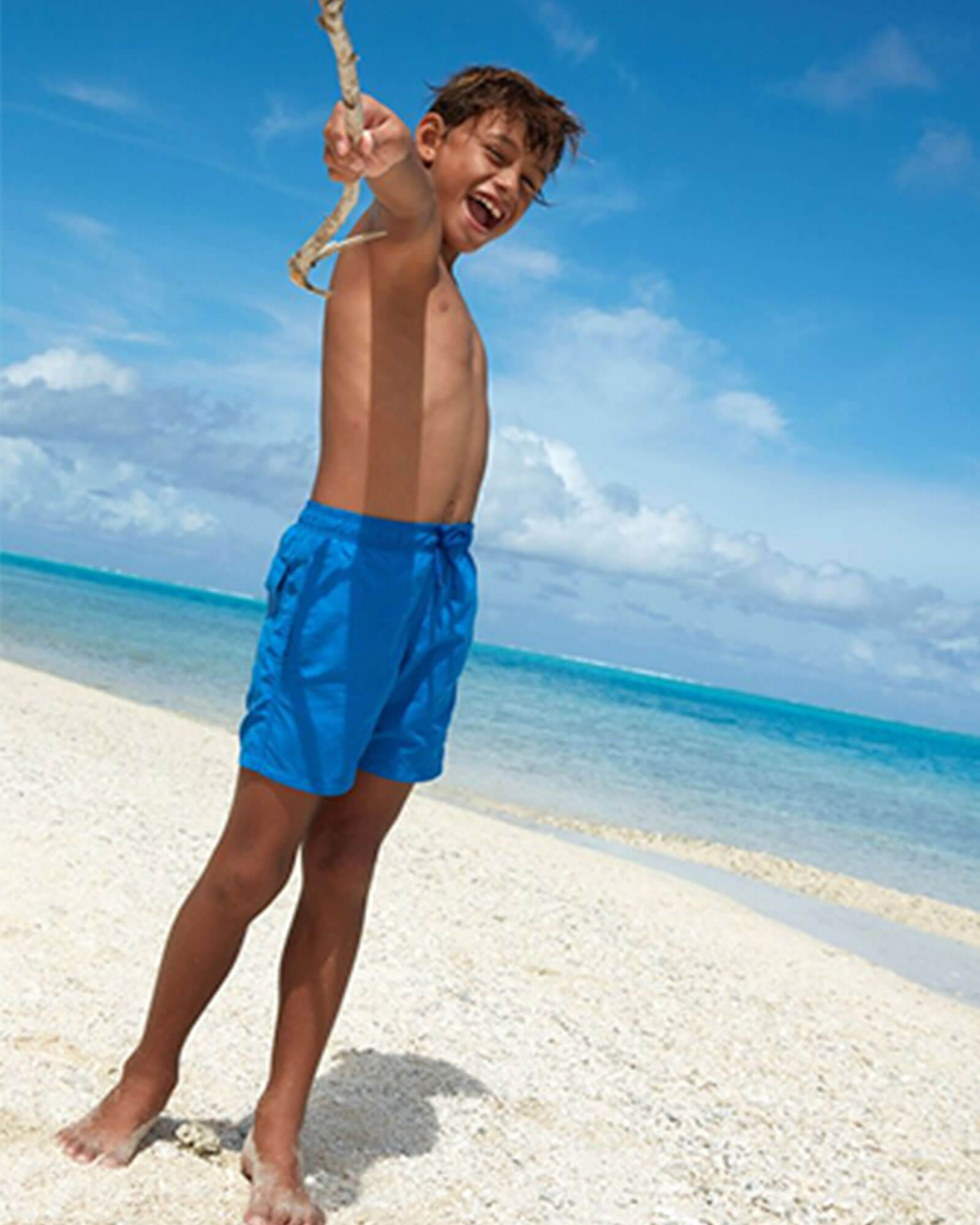 A little boy on the beach