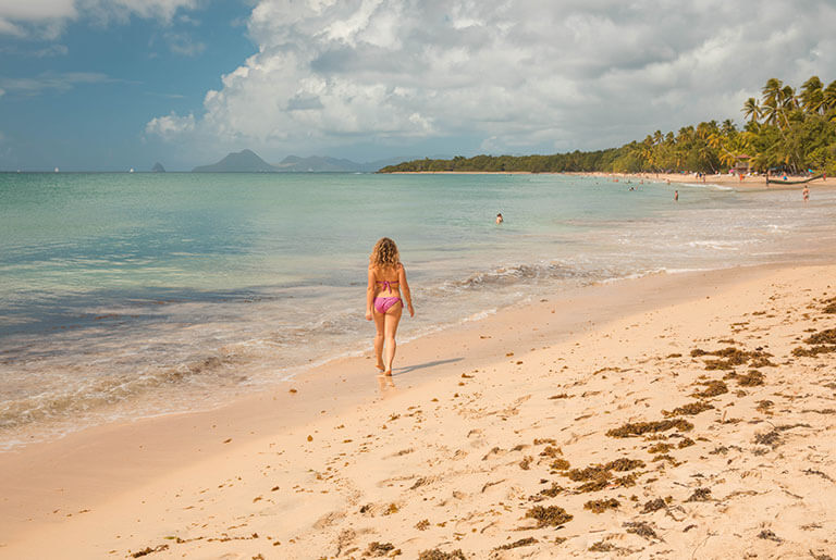 Martinique - the island's longest beach, le Diamant