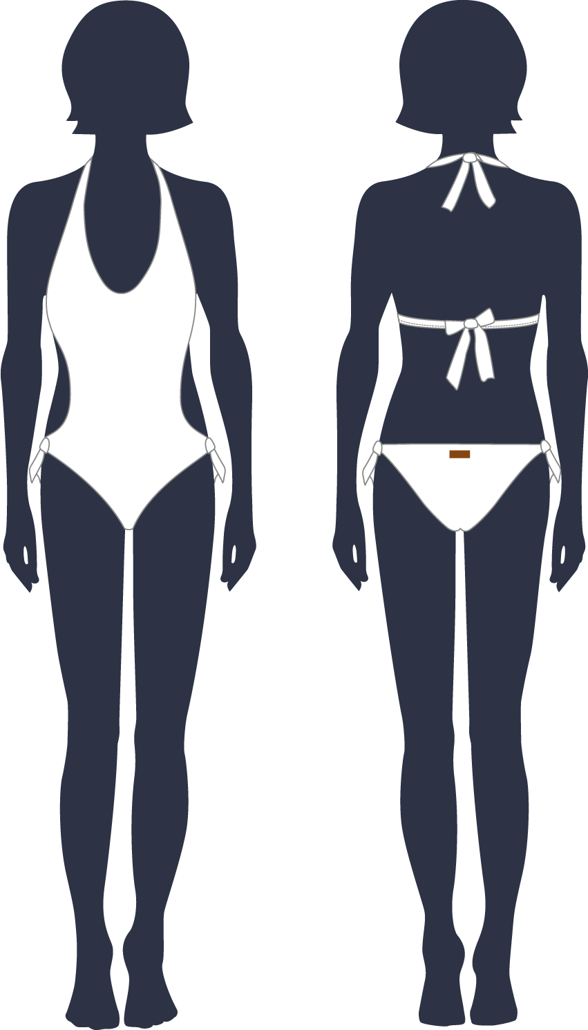 Bañador trikini de una pieza para mujer
