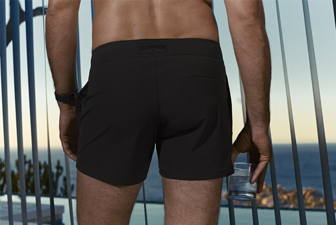 Vilebrequin black swim shorts for men