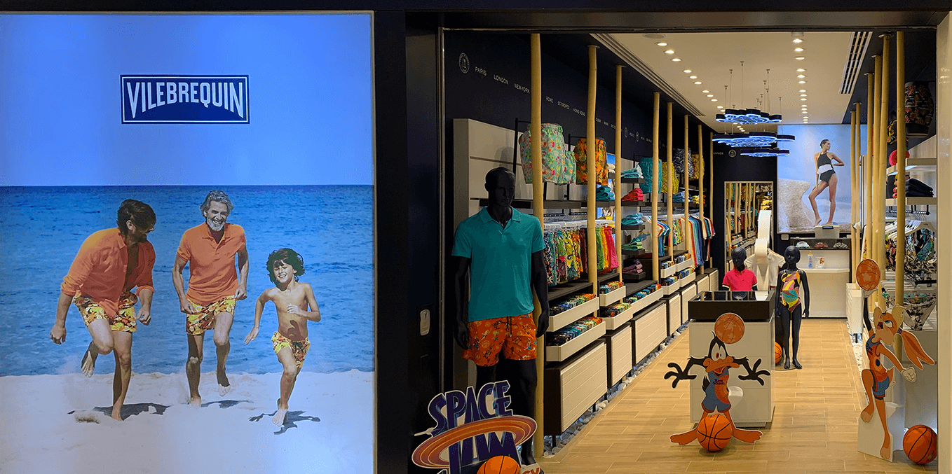 Front of the Vilebrequin shop in Cancun