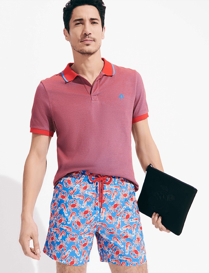 T-shirt and luxury swim shorts