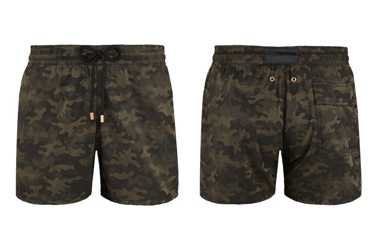 Herren Camouflage Badehose