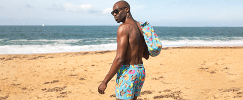 Men Swimwear - Vilebrequin x Derrick Adams