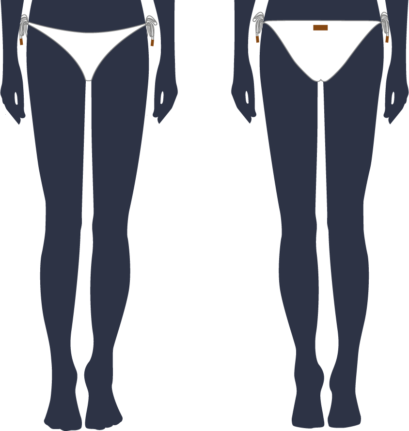Women bikini bottom to be tied