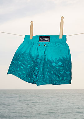 Quality blue swim trunks