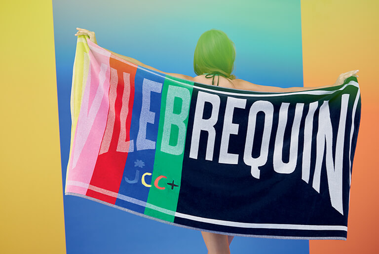 banner MULTICOLOR BEACH TOWEL - VILEBREQUIN X JCC+ - LIMITED EDITION