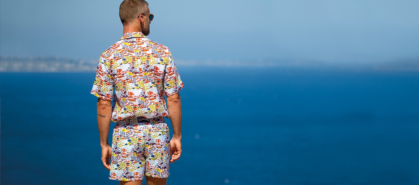 Family Fish Men Shirt and Men Swimwear