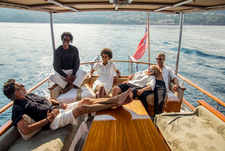 Beach at Home people wearing vilebrequin loungewear
