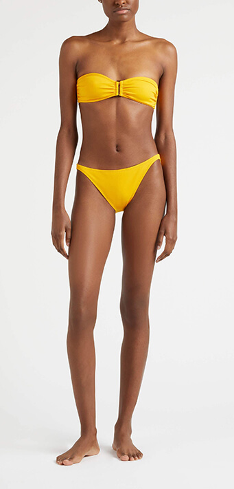 Bandeau bikini swimsuit for women