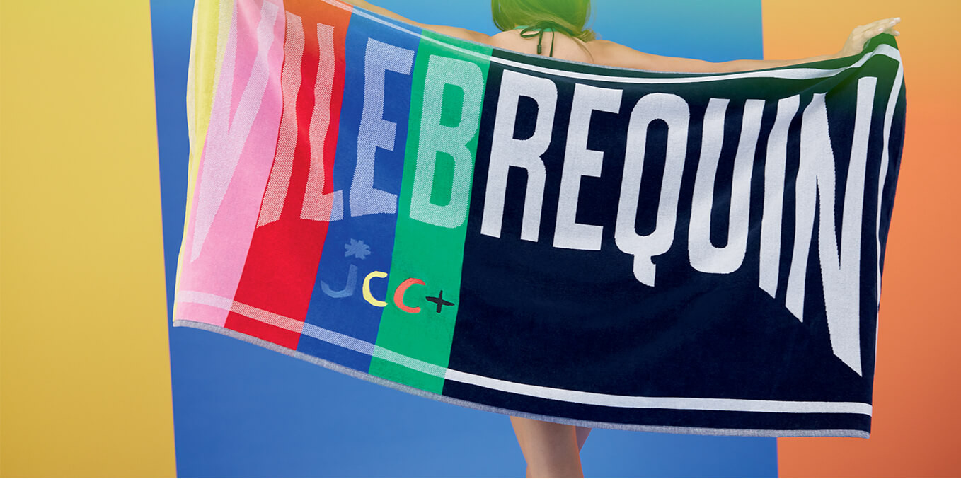 banner MULTICOLOR BEACH TOWEL - VILEBREQUIN X JCC+ - LIMITED EDITION