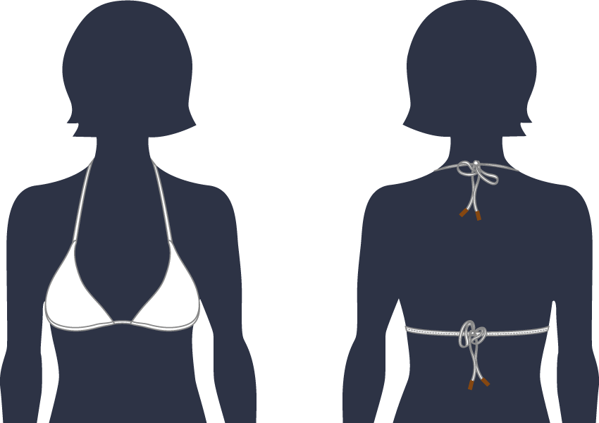 Triangel-bikinioberteil für damen