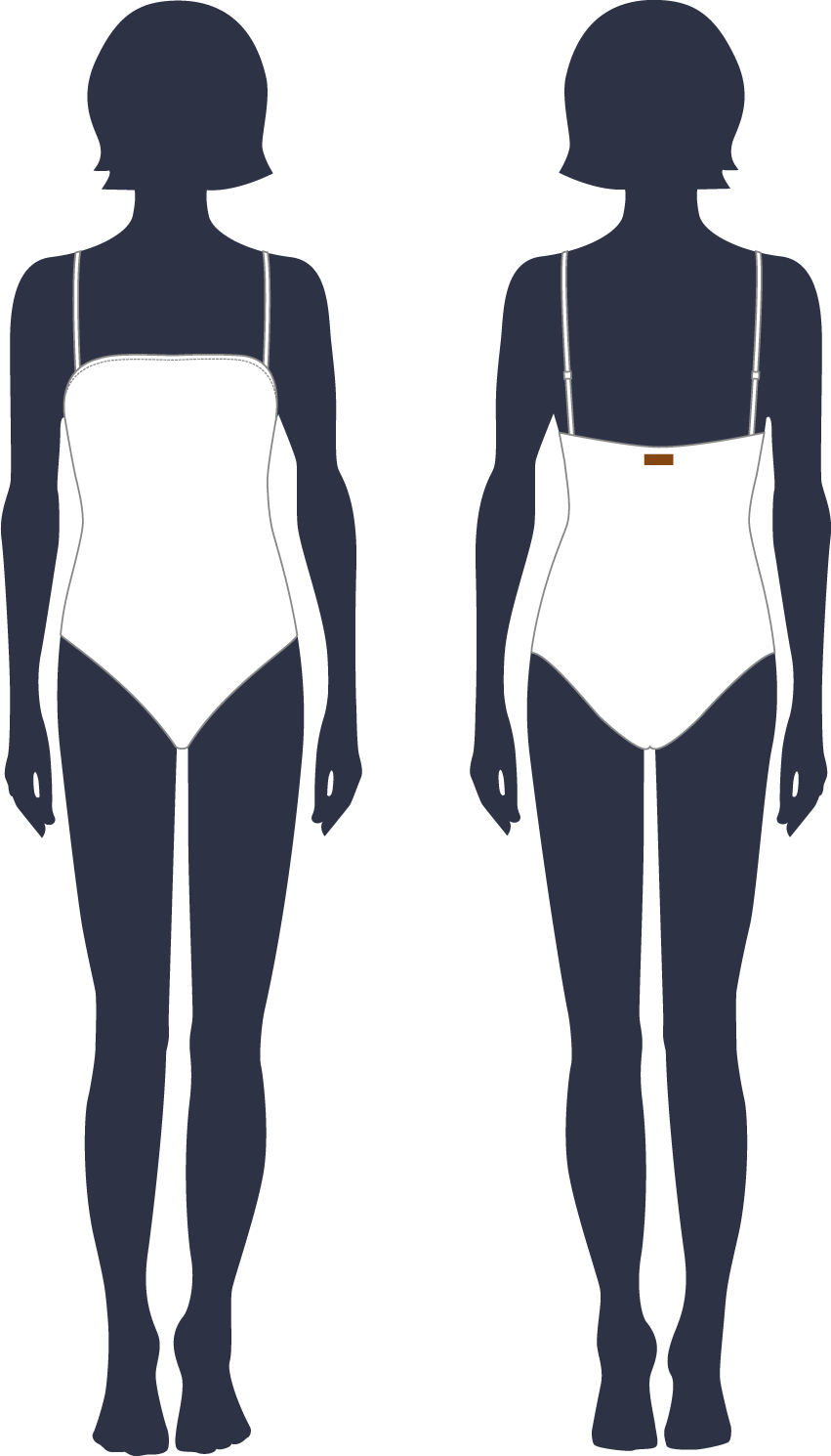 Maillot de bain une pièce bustier femme