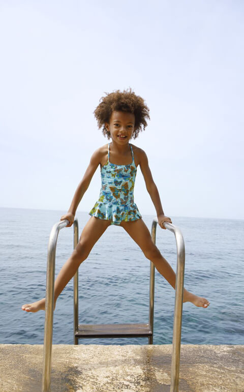 MAHUAOYIXI Costume da Bagno Intero per Bambina con Motivo di Fenicottero Swimwear Rosa Gonna Tutu Tulle Bambine Spiaggia Piscina Vacanza 