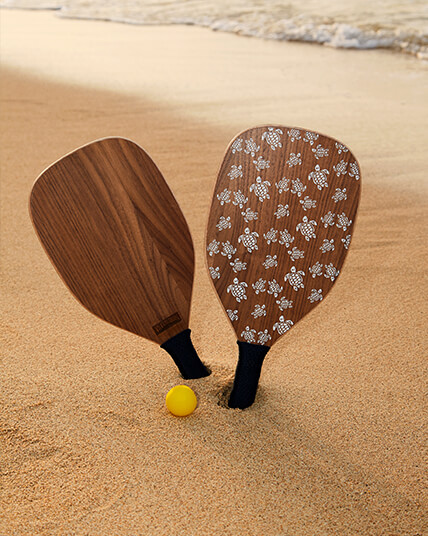 Raquettes de plage en bois Vilebrequin