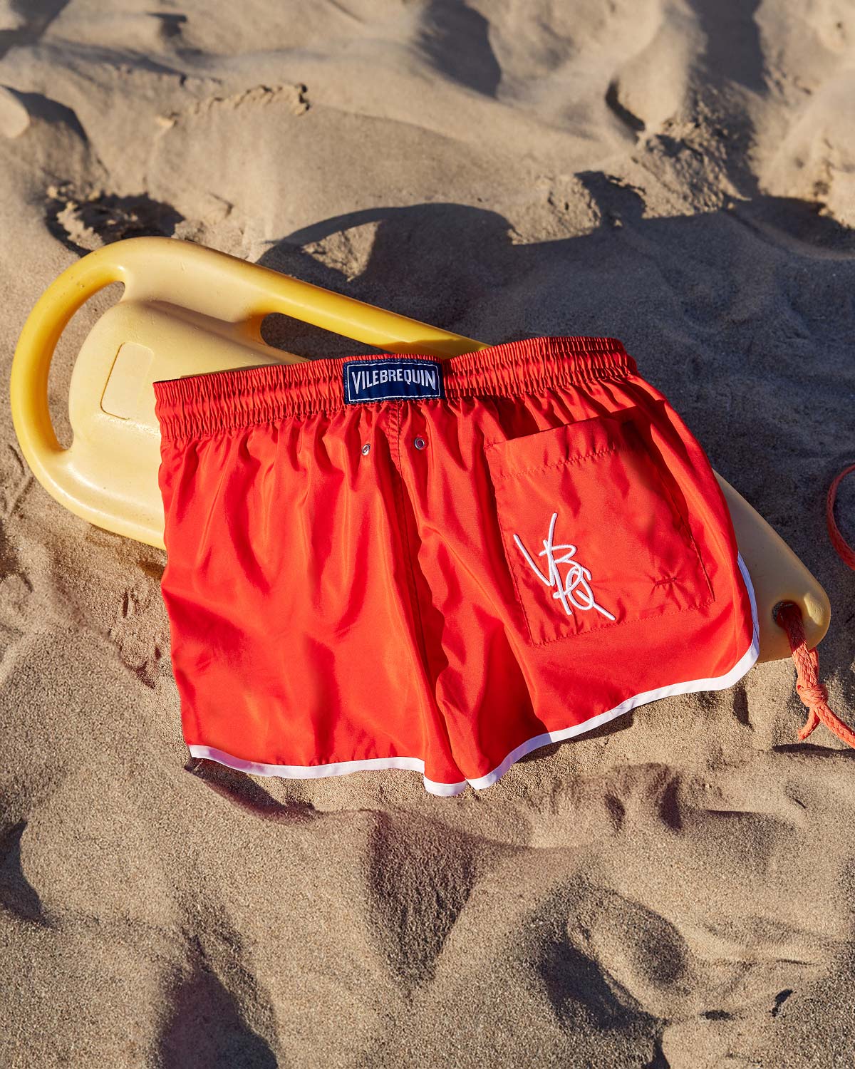 red swimshort VBQ line