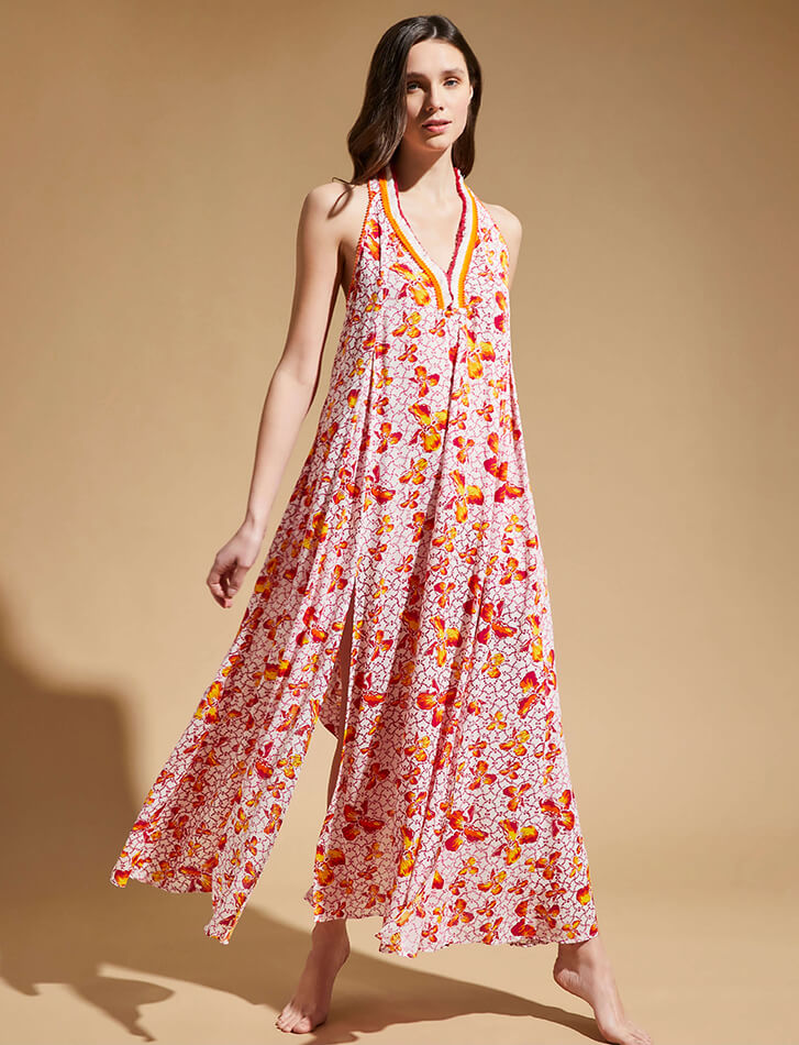 Robe longue Iris Lace Femme - Vilebrequin x Poupette St Barth