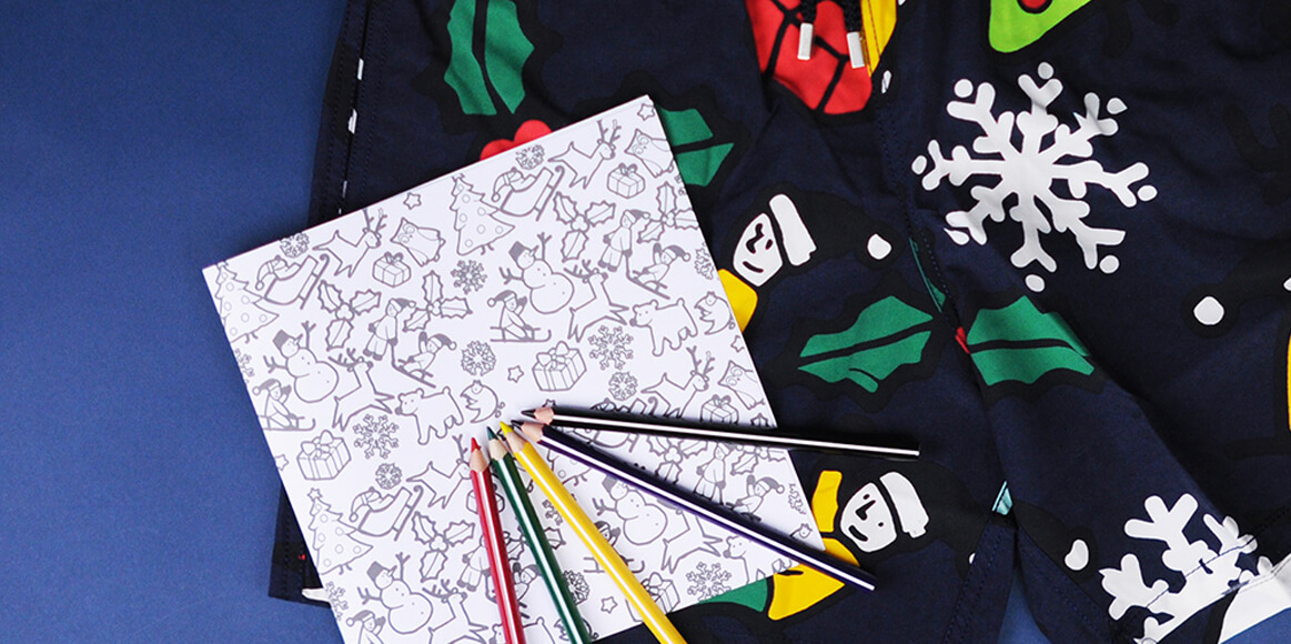 Carnet de coloriage pour enfant Vilebrequin