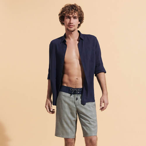 Men's wool swim trunks - Vilebrequin x Woolmark