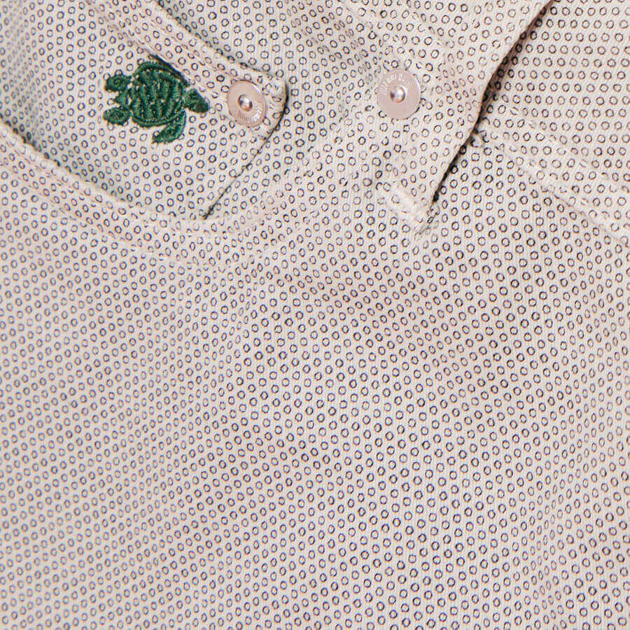 turtle embroidery on the pocket of a men's pants