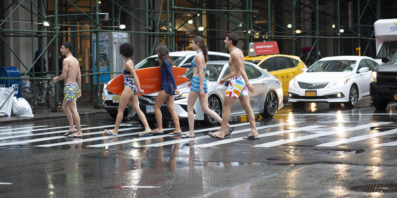 banner Vilebrequin New York city maillot de bain