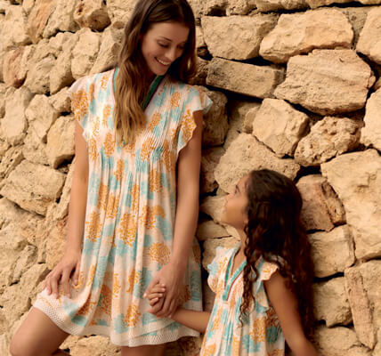 Matching mother and daughter dress