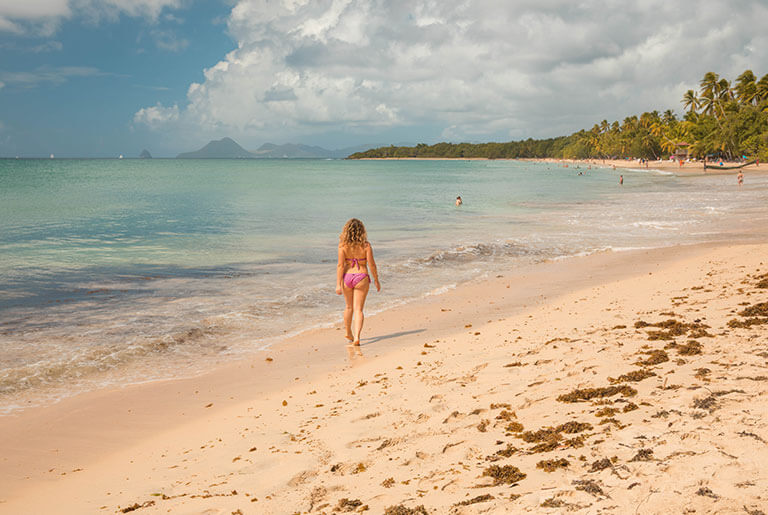 Martinique - the island's longest beach, le Diamant Martinique - the island's longest beach, le Diamant