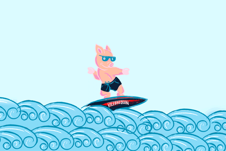 Vilebrequin x Lunar New Year Surfing Pig