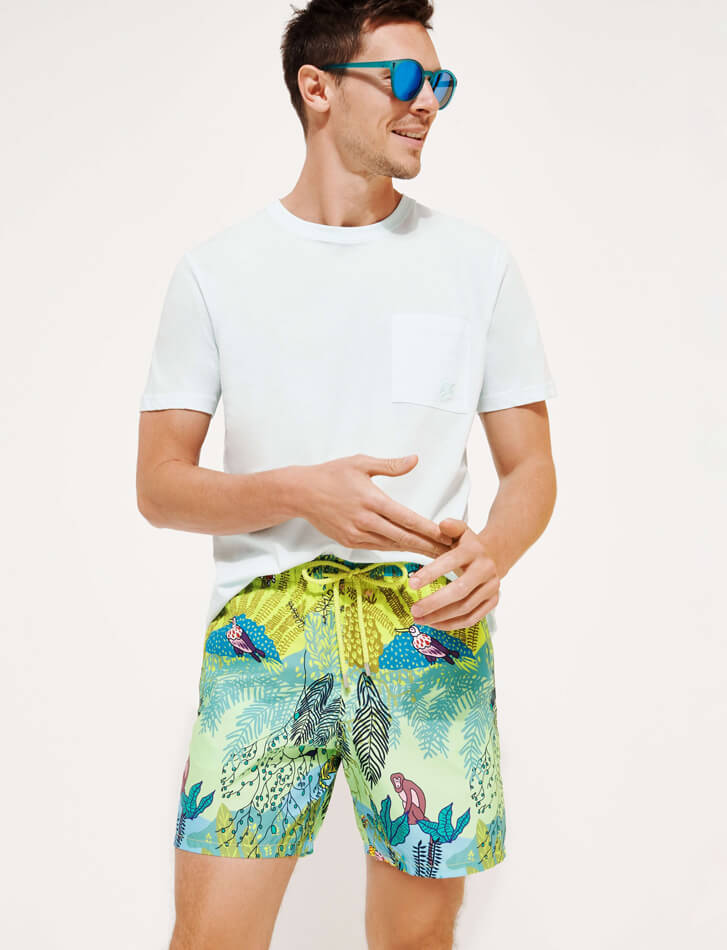 T-shirt and luxury swim shorts