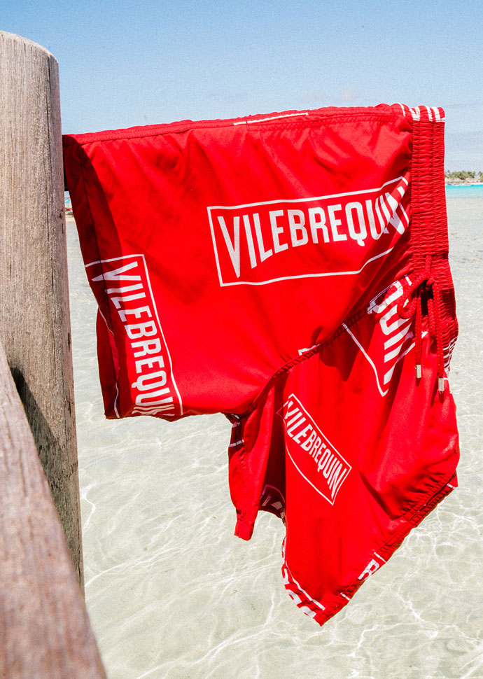 Red swim trunk x RED