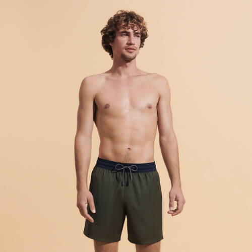 Maillot de bain court homme en laine mérinos