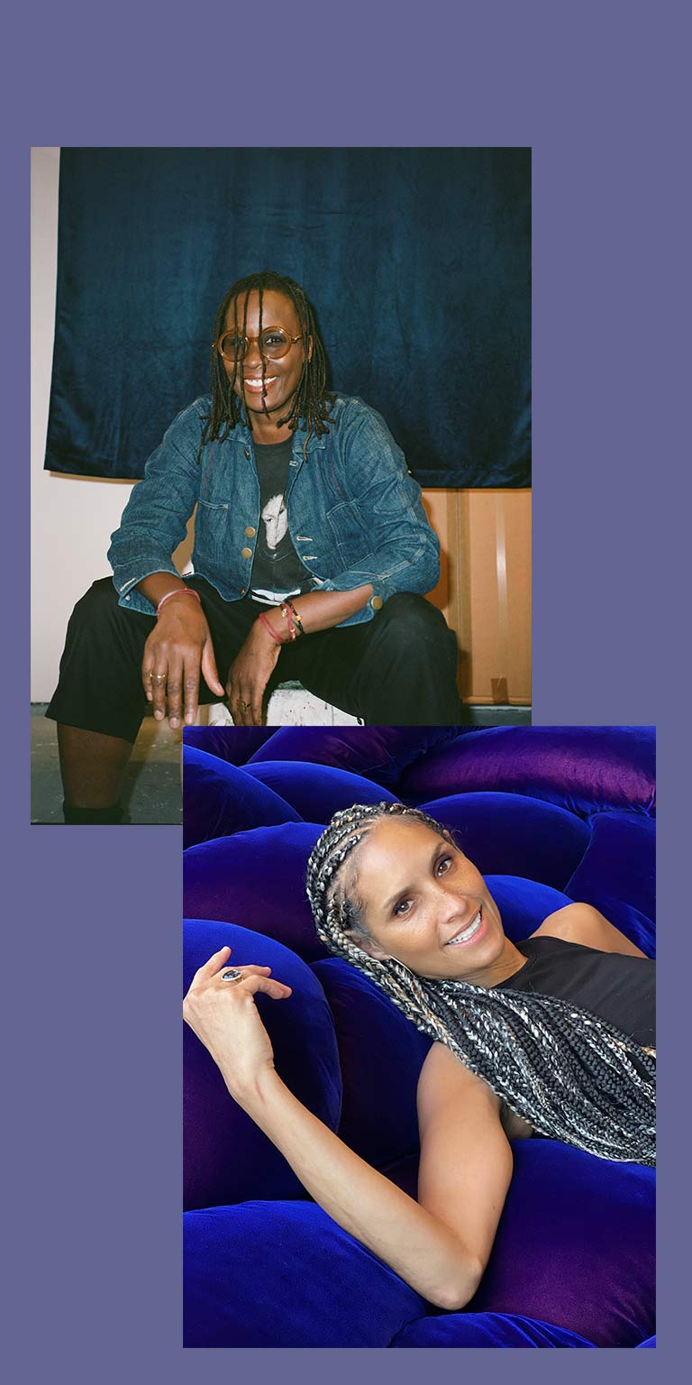 Deux femmes noires portrait