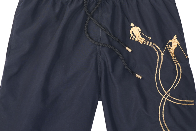 24 carat gold swim shorts for men
