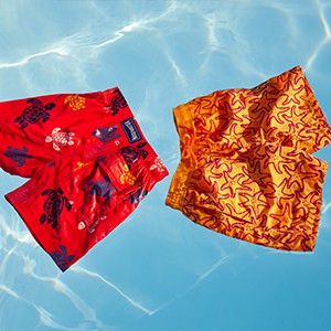 The Ronde des Tortues Swimwear and the Boys Swim Trunks Flocked Starlettes
