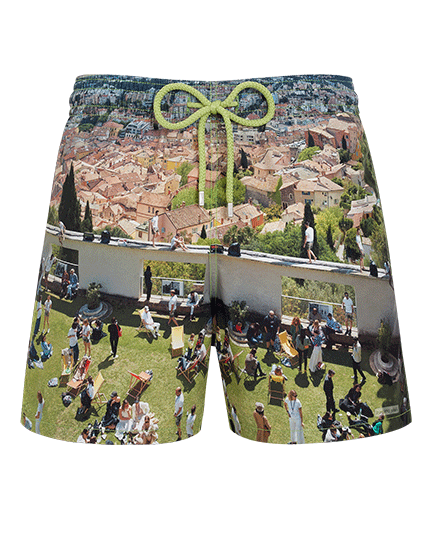 Printed swim shorts for men - Vilebrequin X Massimo Vitali