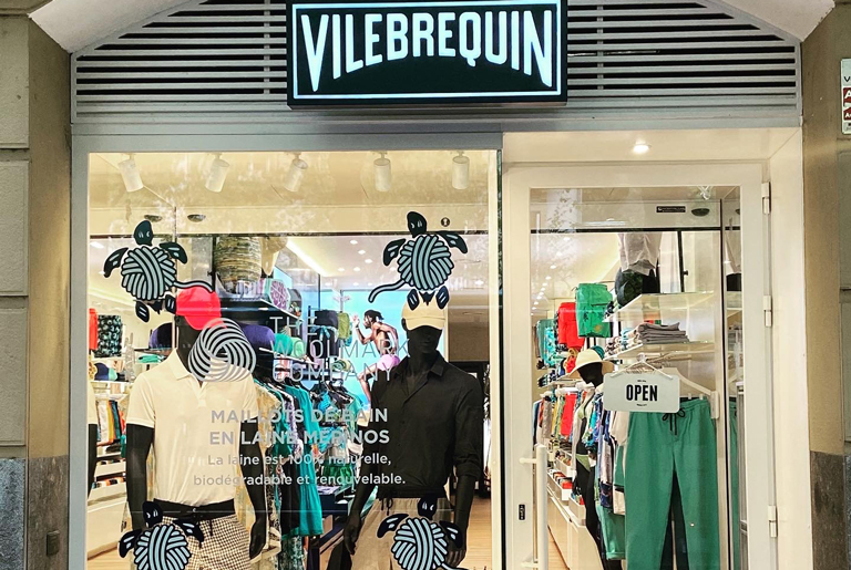 Front of the Vilebrequin shop in San Sebastian