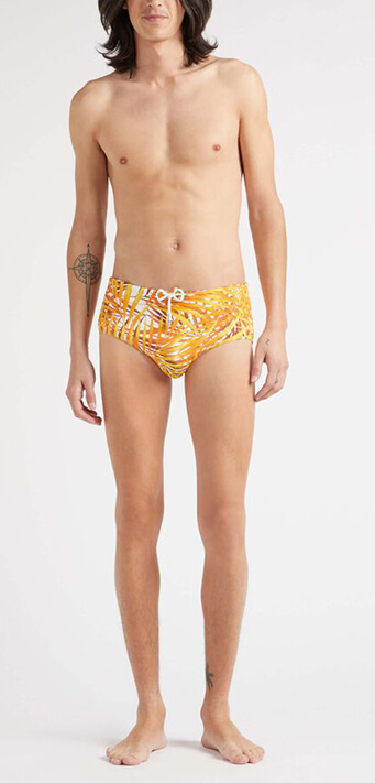 Men's printed swim brief by Vilebrequin