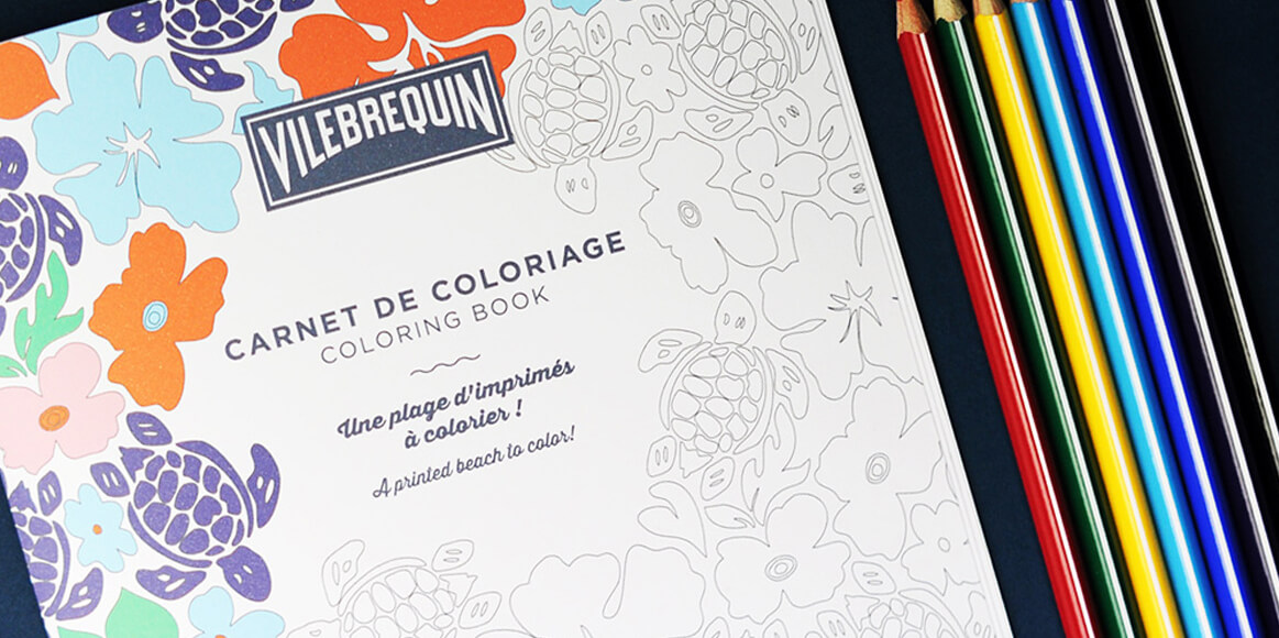 Carnet de coloriage pour enfant Vilebrequin