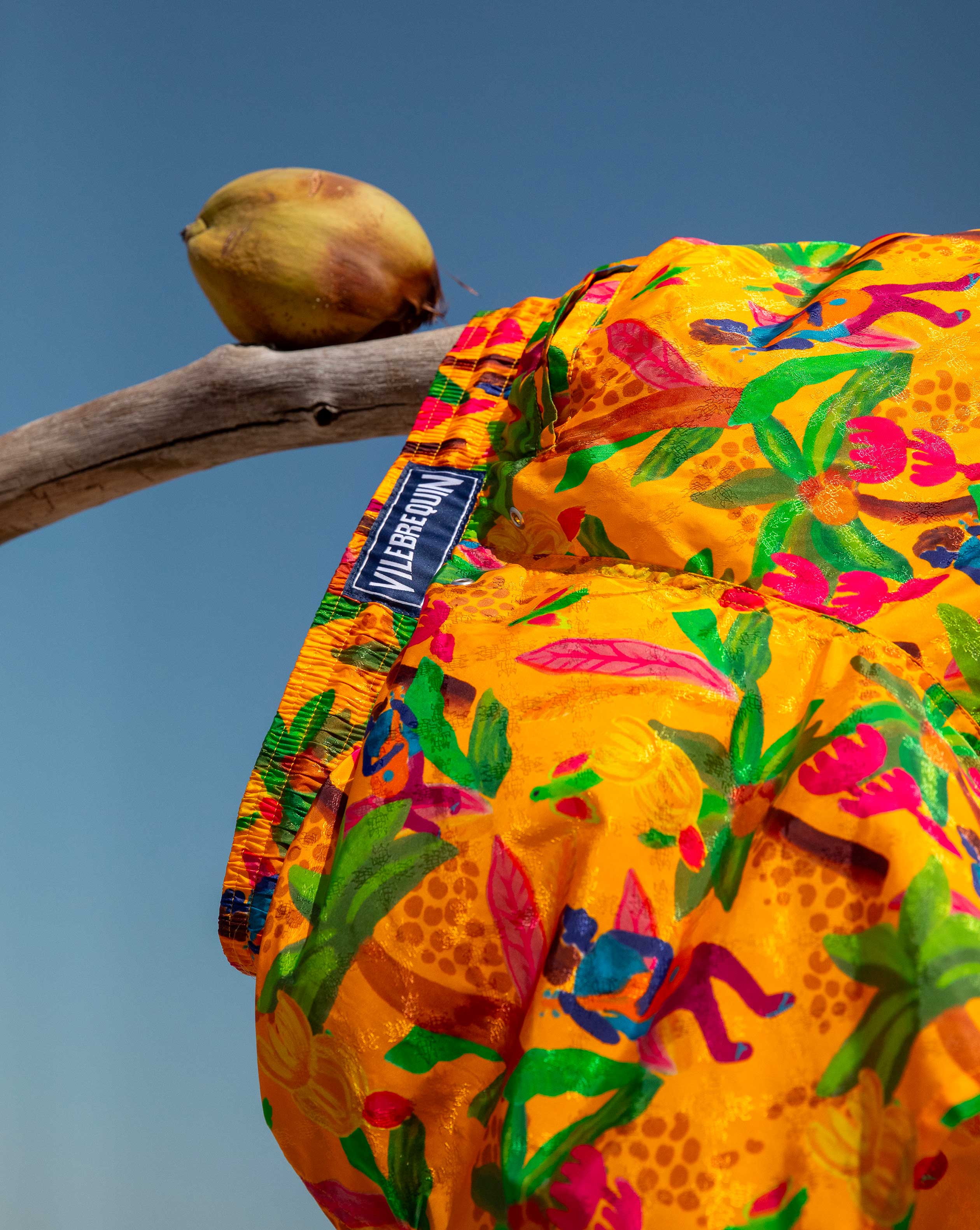 Classic Men wearing classic printed swim trunks